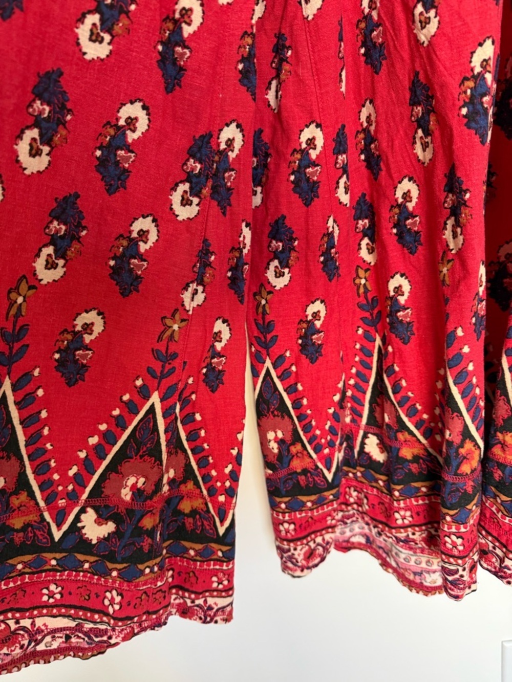 Free People Wide-Leg Printed Palazzo Pants - Pink - Picture 4 of 7